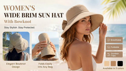 BowBreeze – Elegant Sun Protective Wide Brim Hat