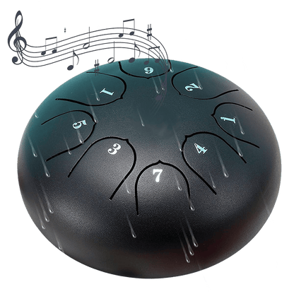 NatureBeat – Outdoor Steel Rain Drum with Finger Picks