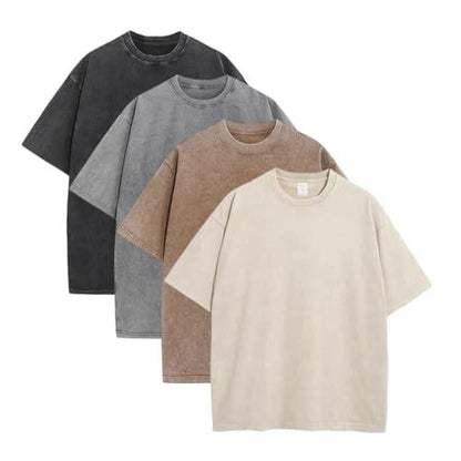 Oversoul – Relaxed Fit Acid Wash Tees