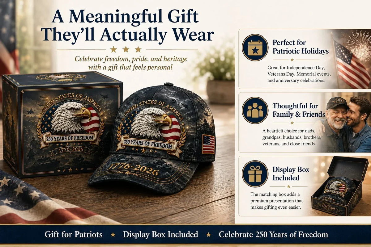 FreedomEagle – 250 Years Patriotic Heritage Cap