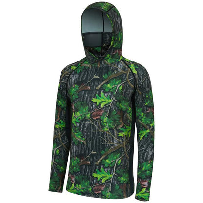 SunGuardPro - UPF 50+ Camo Hunting & Fishing Hoodie with Mask