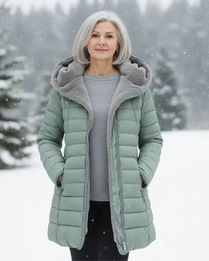 Olivia™ – Insulated Winter Jacket with Sherpa Hood