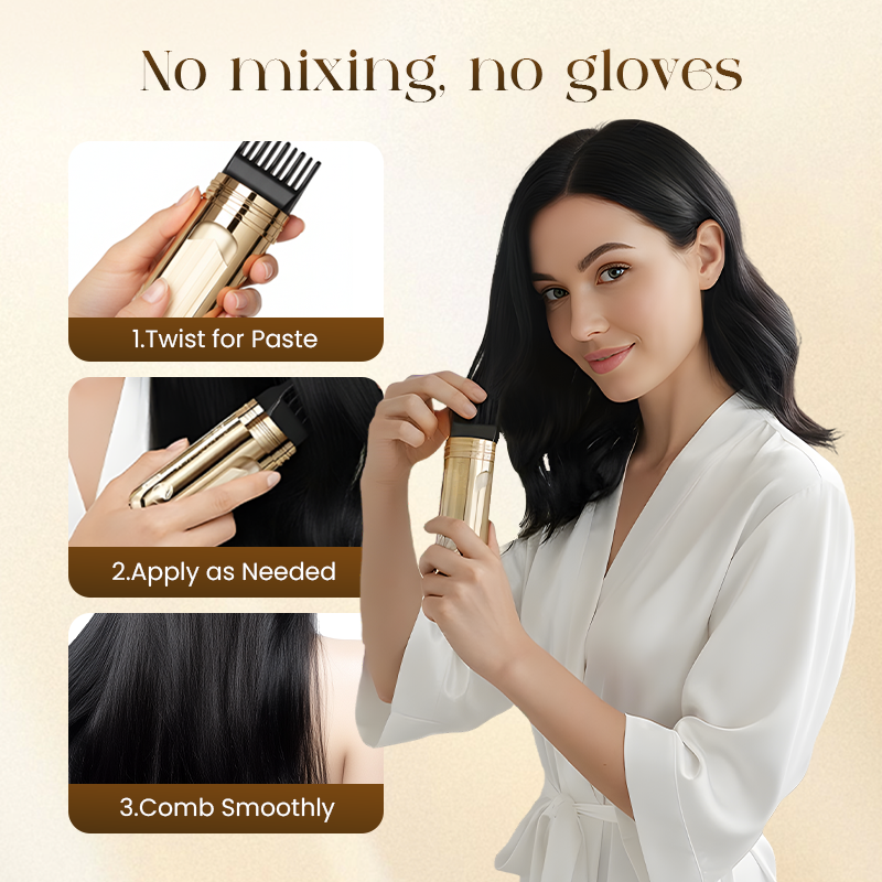 ShadeMatch – Dual Comb Hair Color Tool Natural Finish