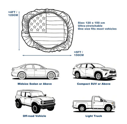 FreedomDrive – 250th Anniversary Car Hood Cover