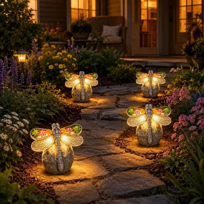 GlowWing – Solar Dragonfly Garden Light