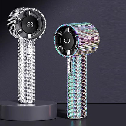 BreezeLux – Luxury Rechargeable Handheld Turbo Fan