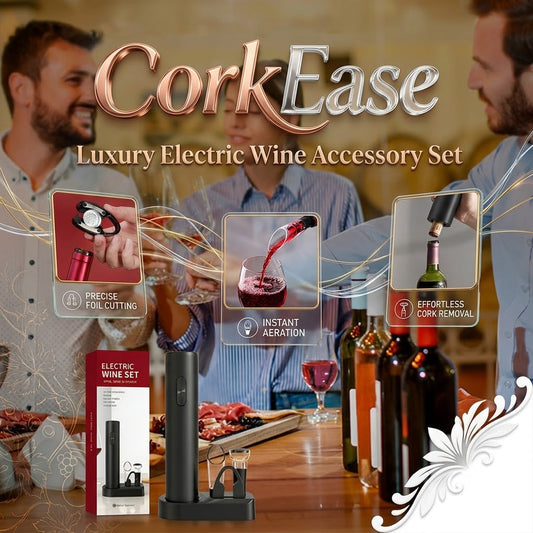 CorkEase – Luxury Electric Wine Accessory Set