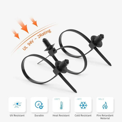 FixWire – Heavy-Duty Push Mount Cable Tie Kit