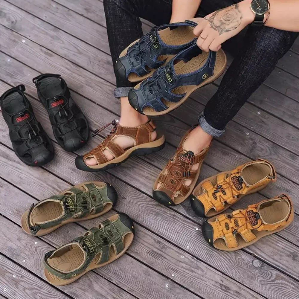 ErgoStride™ • All-Terrain Comfort Sandals for Men