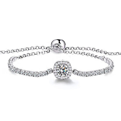 AureliaShine – Premium Sparkling Moissanite Bracelet