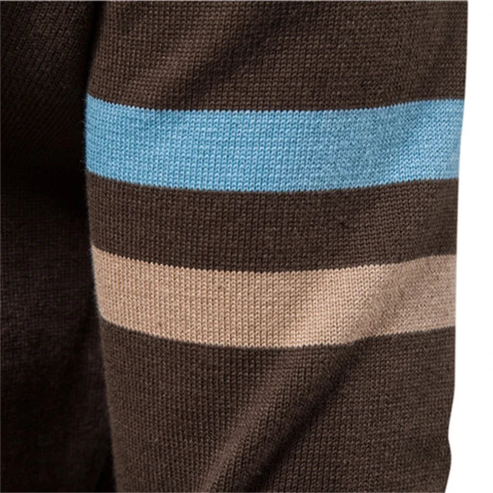 Atlas Retro Striped Bomber Jacket