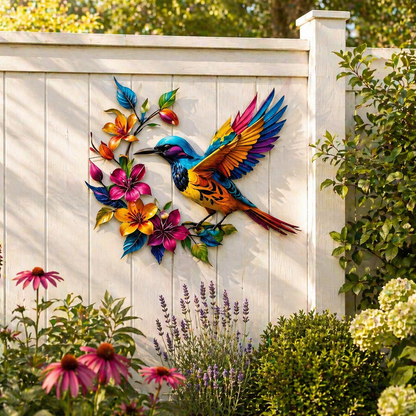 BloomForge – Hummingbird Metal Wall Art