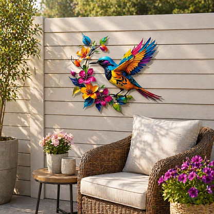BloomForge – Hummingbird Metal Wall Art
