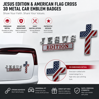 BlessedJourney – Faith Auto Badge