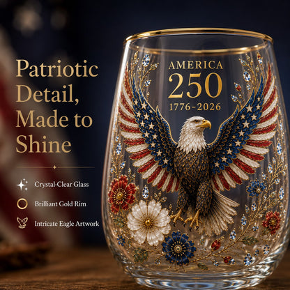 ValorSpirit – America 250 Commemorative Glass Tumbler
