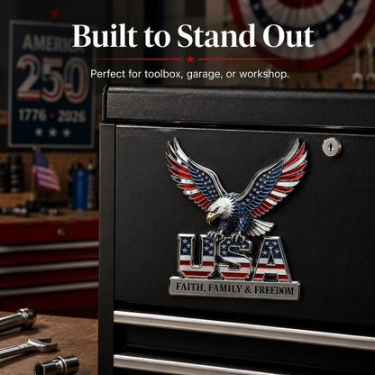 HonorWing – Patriotic USA Metal Emblem