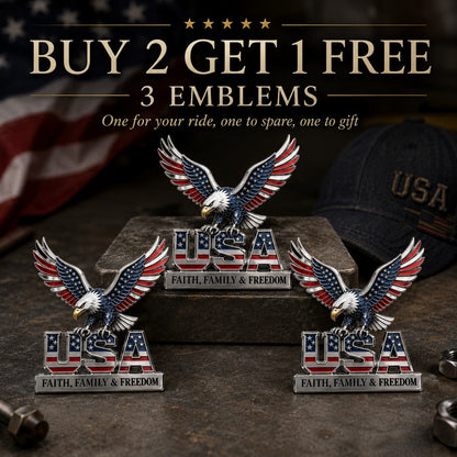 HonorWing – Patriotic USA Metal Emblem