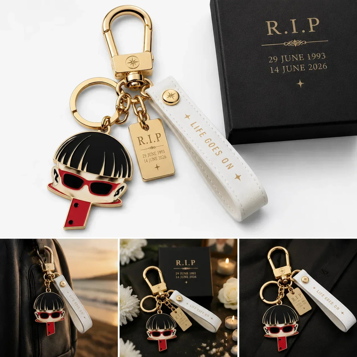 ForeverHold – Life Goes On Memorial Keychain