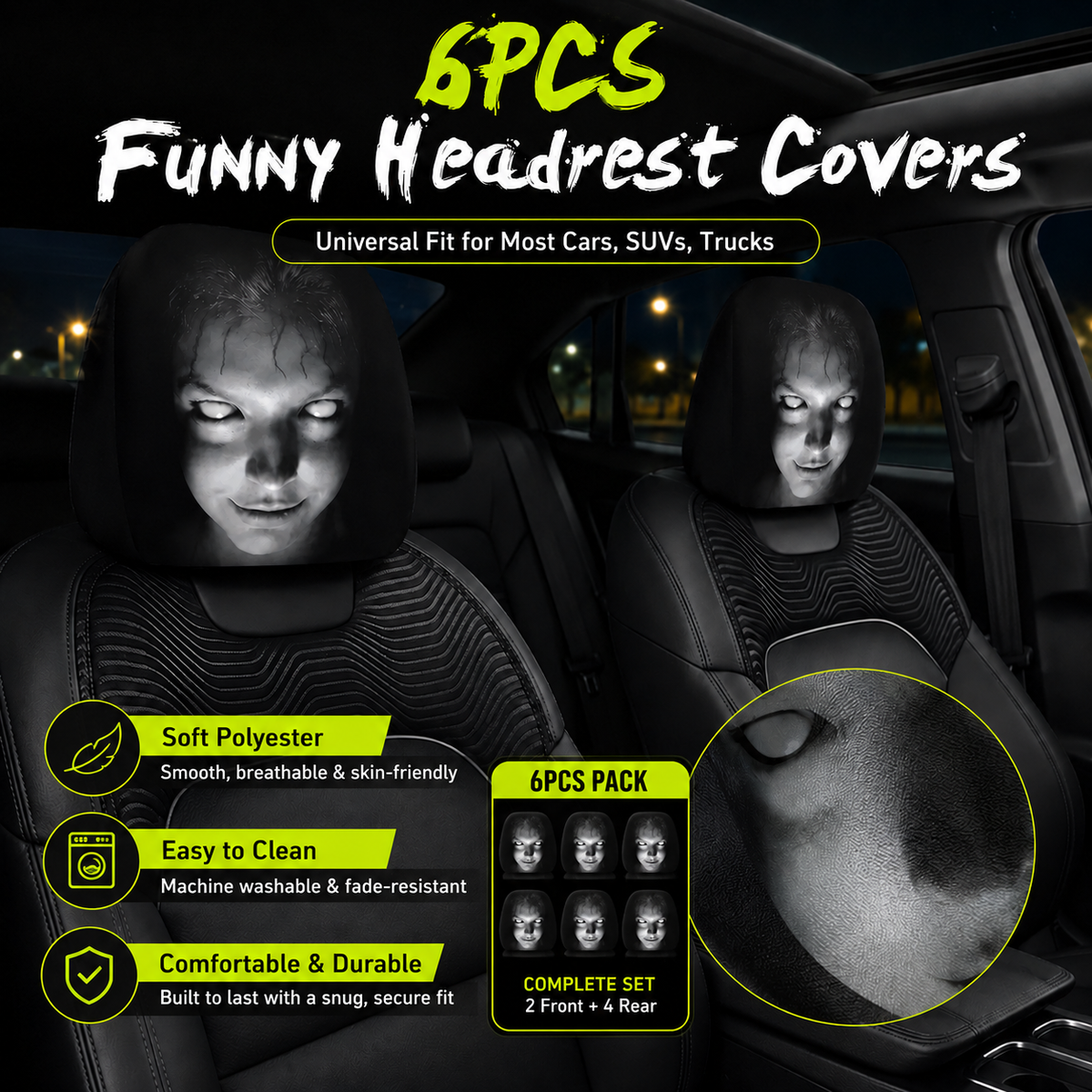 AutoGiggles – Amazing Car Seat Head Covers