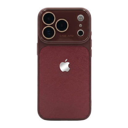 LuxeLens – Crystal Camera Lens Leather Phone Case