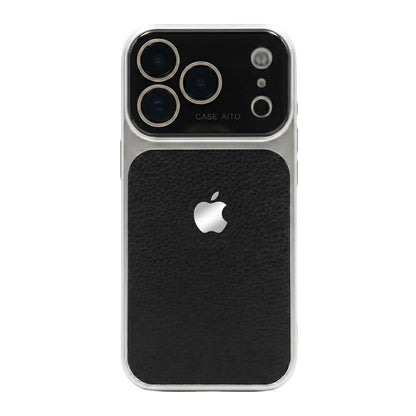 LuxeLens – Crystal Camera Lens Leather Phone Case