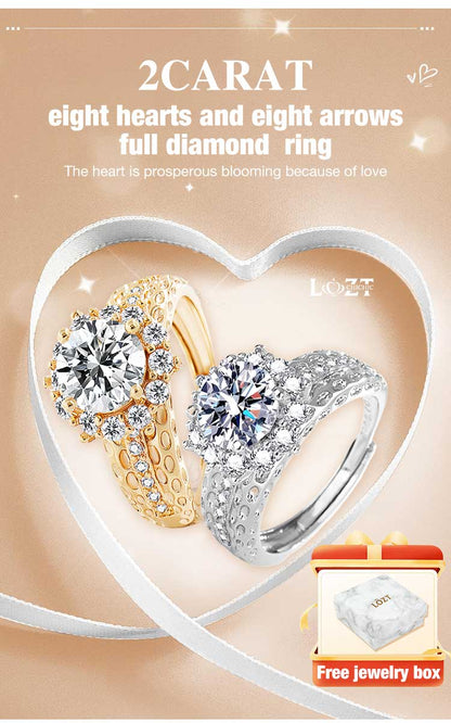 RoyalArrow – Eight Hearts & Arrows Ring