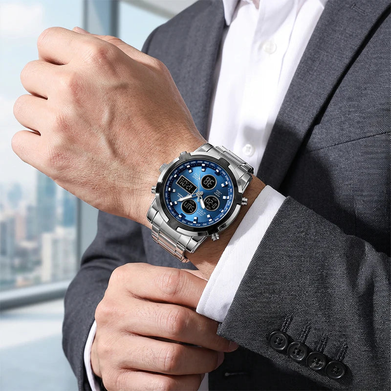 IronPulse – Tactical Analog Digital Sports Watch