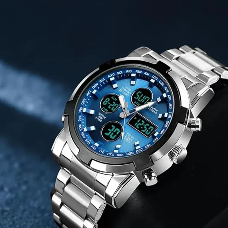 IronPulse – Tactical Analog Digital Sports Watch