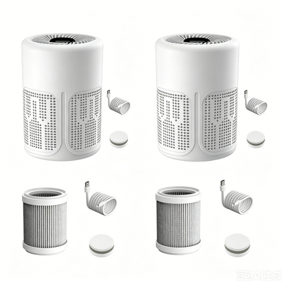 PureBreathe - Smart Air Purifier with Filter & Aromatherapy Tablets