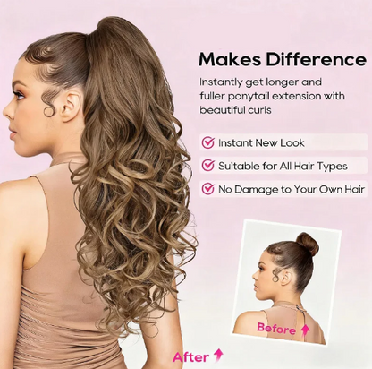 LunaLocks – Glamorous Wave Ponytail Extension