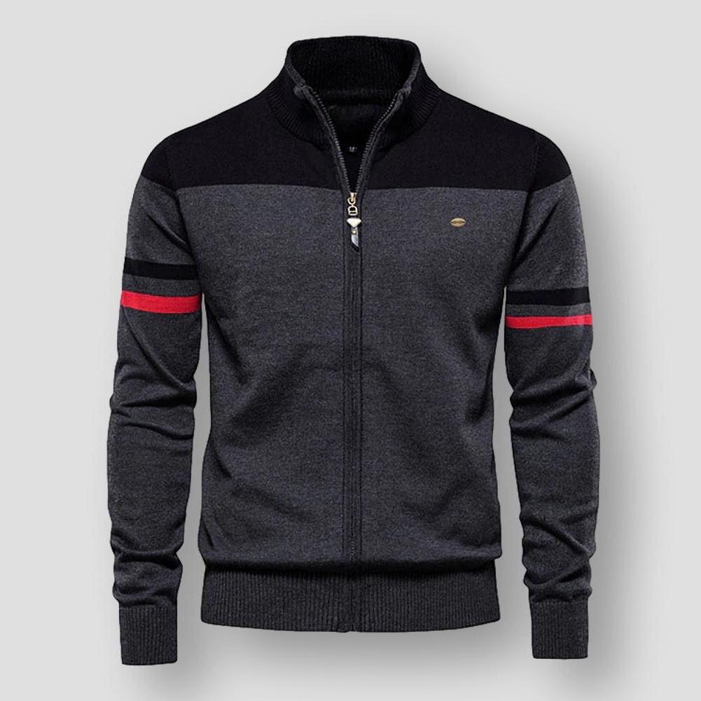 Atlas Retro Striped Bomber Jacket