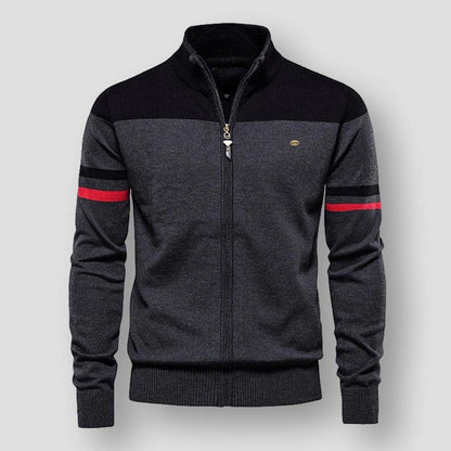 Atlas Retro Striped Bomber Jacket
