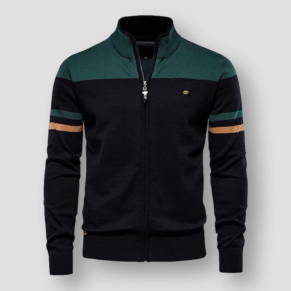 Atlas Retro Striped Bomber Jacket