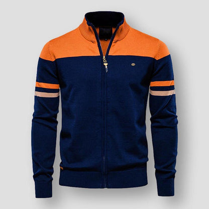 Atlas Retro Striped Bomber Jacket