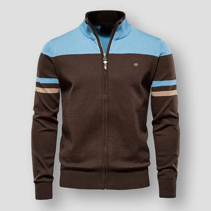 Atlas Retro Striped Bomber Jacket