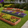Imitation Stone Garden Fence - DIY Garden Edging Border