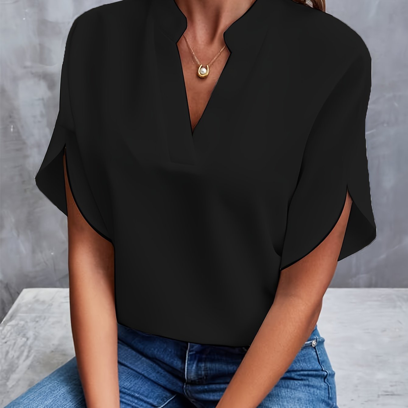 Blouse with wide sleeves Beth