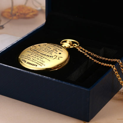 HeritageTick – Grandpa to Grandson Pocket Watch Gift