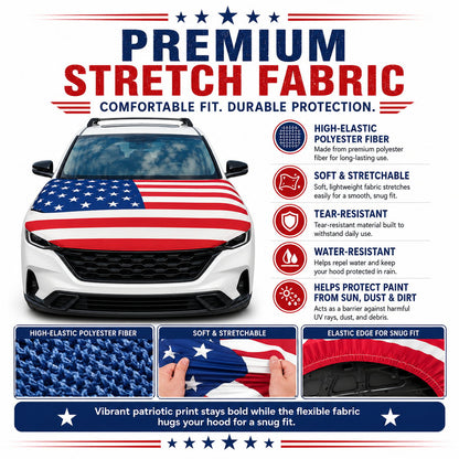 LibertyShield – American Flag Car Hood Cover