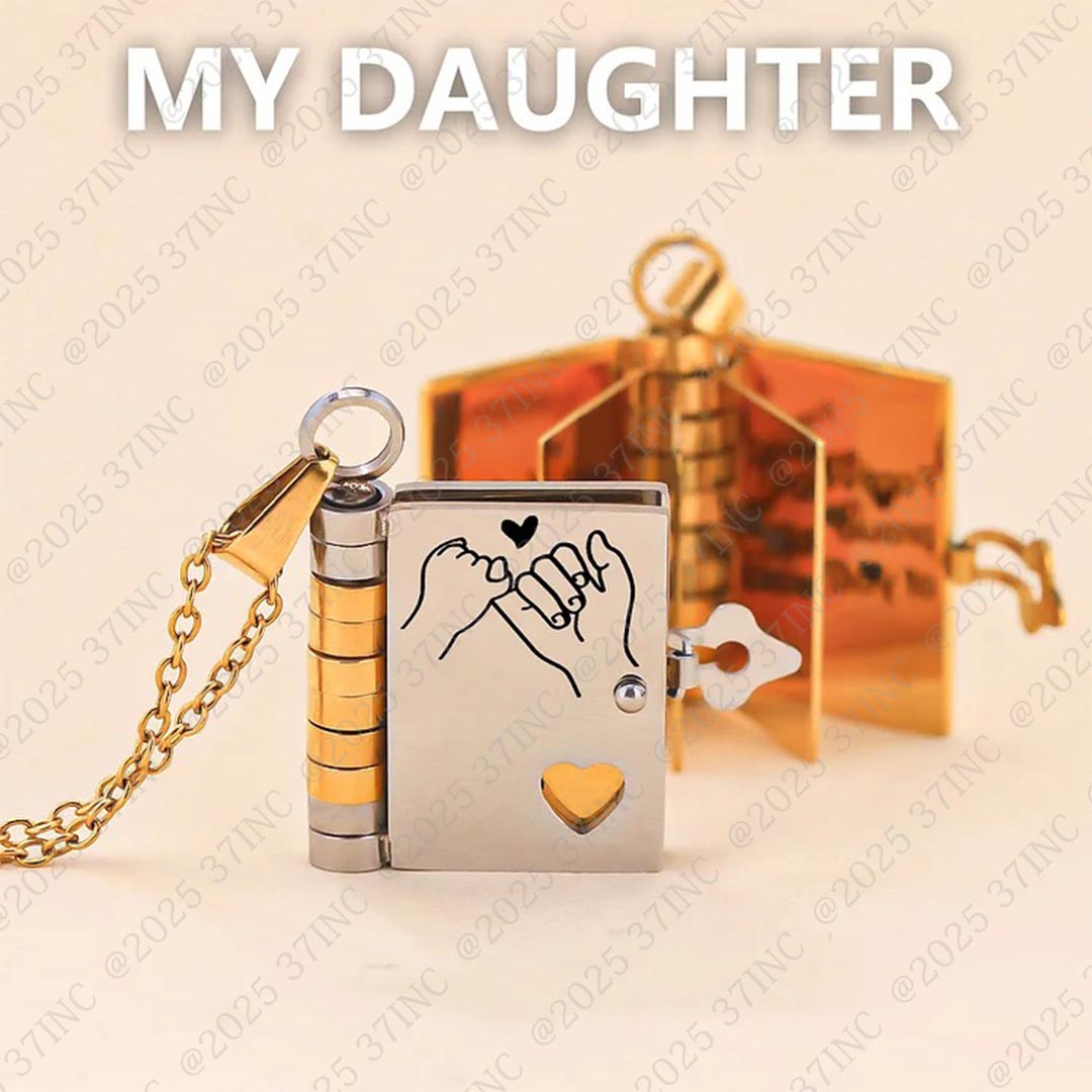 HeartWords - Openable Book Necklace