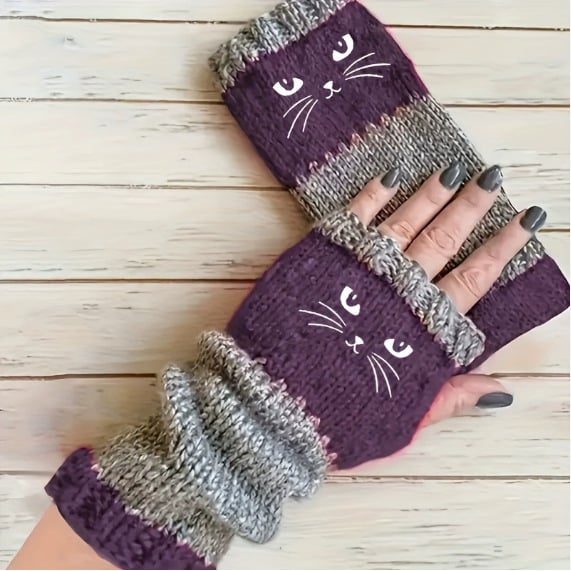 WarmHands – Stylish Knitted Fingerless Gloves