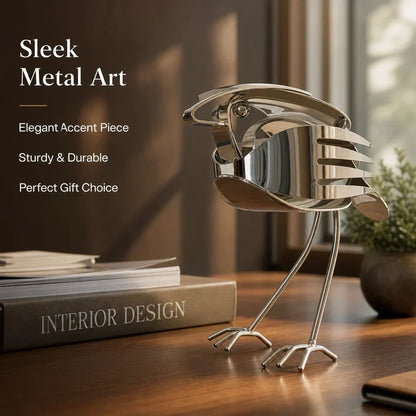 RobinForge – Handcrafted Scrap Metal Robin Sculpture