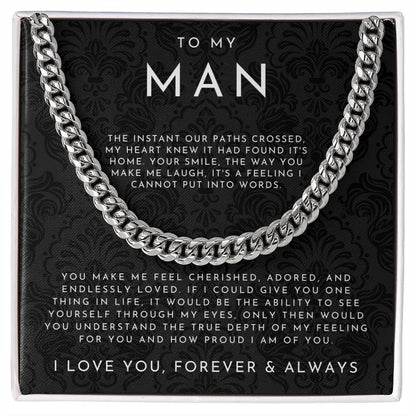 ForeverHim – Meaningful “To My Man” Necklace