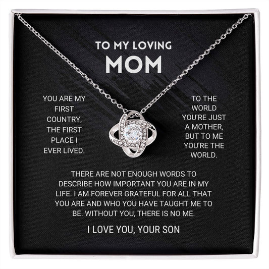 ForeverMom – Heartfelt Love Knot Necklace Gift