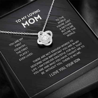 ForeverMom – Heartfelt Love Knot Necklace Gift