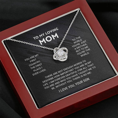 ForeverMom – Heartfelt Love Knot Necklace Gift