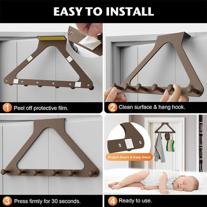 ClutterFree – Space-Saving Door Hanger Organizer