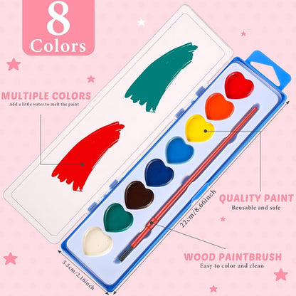 🎨2026 Mini Watercolor Paint Set for Valentine's Day | Romantic Art Gift💖