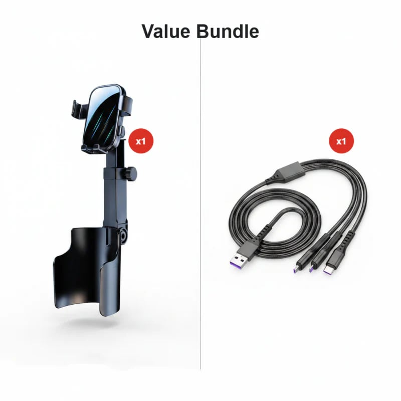 AutoGrip – Universal 360° Car Cup Phone Holder