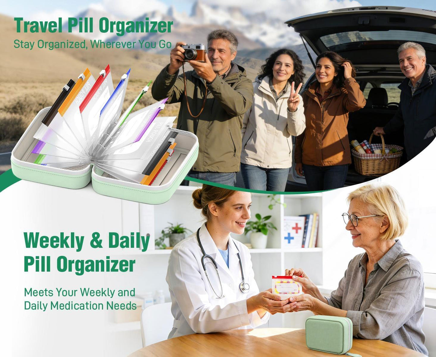 MediGuard – Waterproof Pill Pouch Organizer